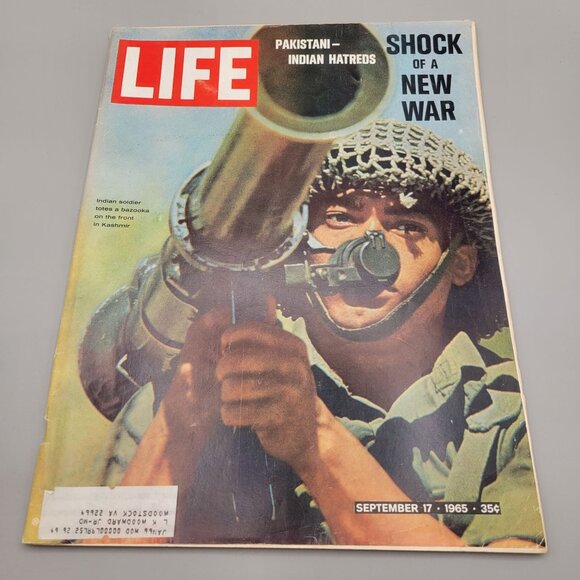 Life Magazine 1965 Indian Pakistan War British Fashion Tape It Yourself TV - Picture 1 of 7
